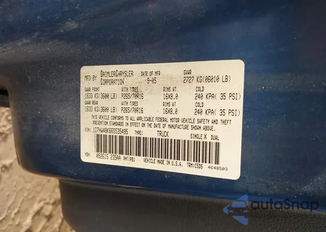 2006 Dodge Dakota Slt from USA, damaged, VIN 1D7HW48K66S535495